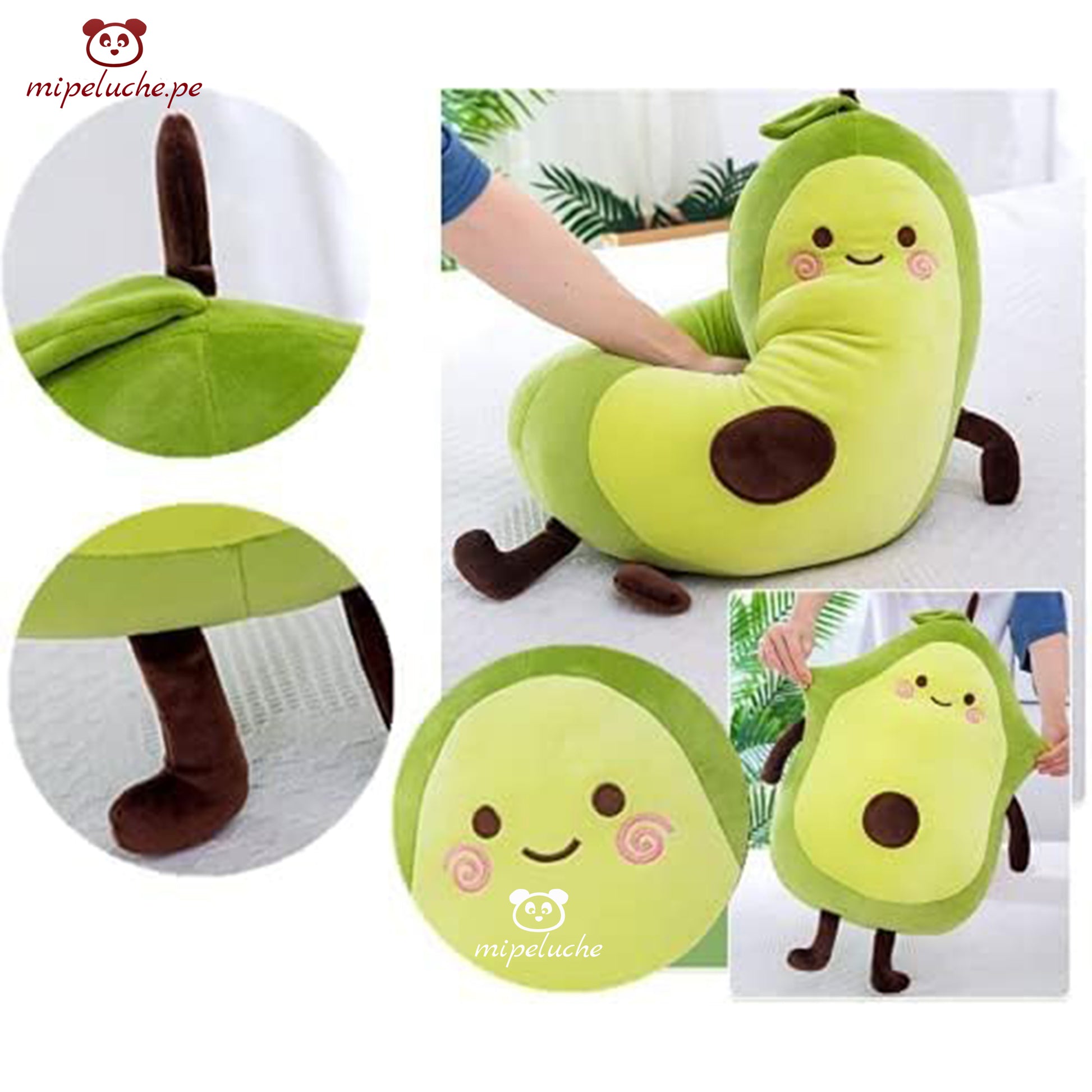 almohada kawaii palta aguacate fruta cojin regalo juguete kawai chino felpa tienda de regalo original lima peru perú envios delivery enamorados san valentin dia de la madre niños cumpleaños