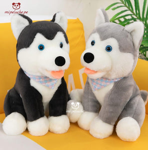 perrito perro peluche gigante grande almohada cojin cachorro cachorrito husky siberiano felpa tienda de regalo original lima peru perú envios delivery dia del niño cumpleaños