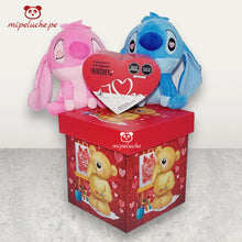 Cargar imagen en el visor de la galería, peluche stitch y angela stich lilo enamorados lima peru perú delivery tienda de regalos niño envios arreglos san valentin dia de la madre enamorados felpa cumpleaños