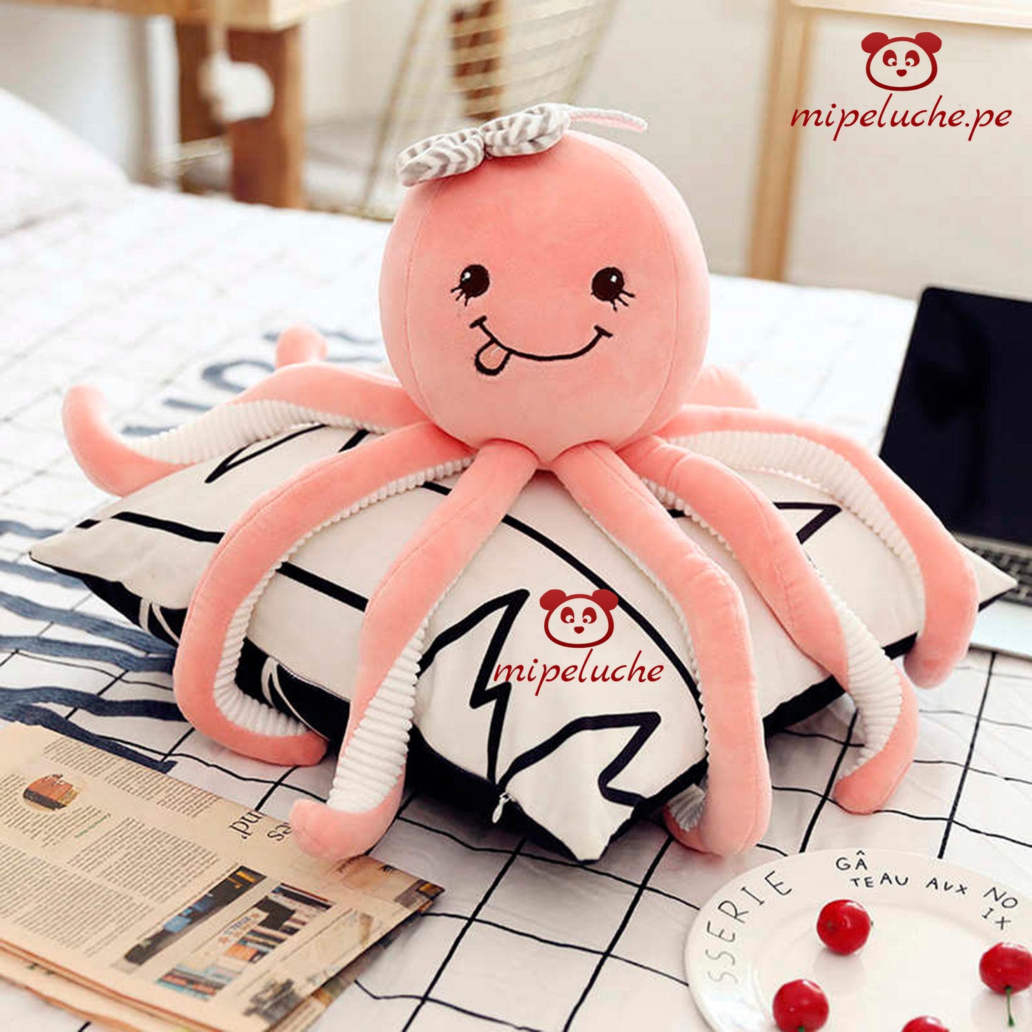 pulpo bebe octopus peluche felpa lima peru perú barato envio suave pelaje regalo original tienda de regalo delivery navidad regalo niños enamorados novios bebes