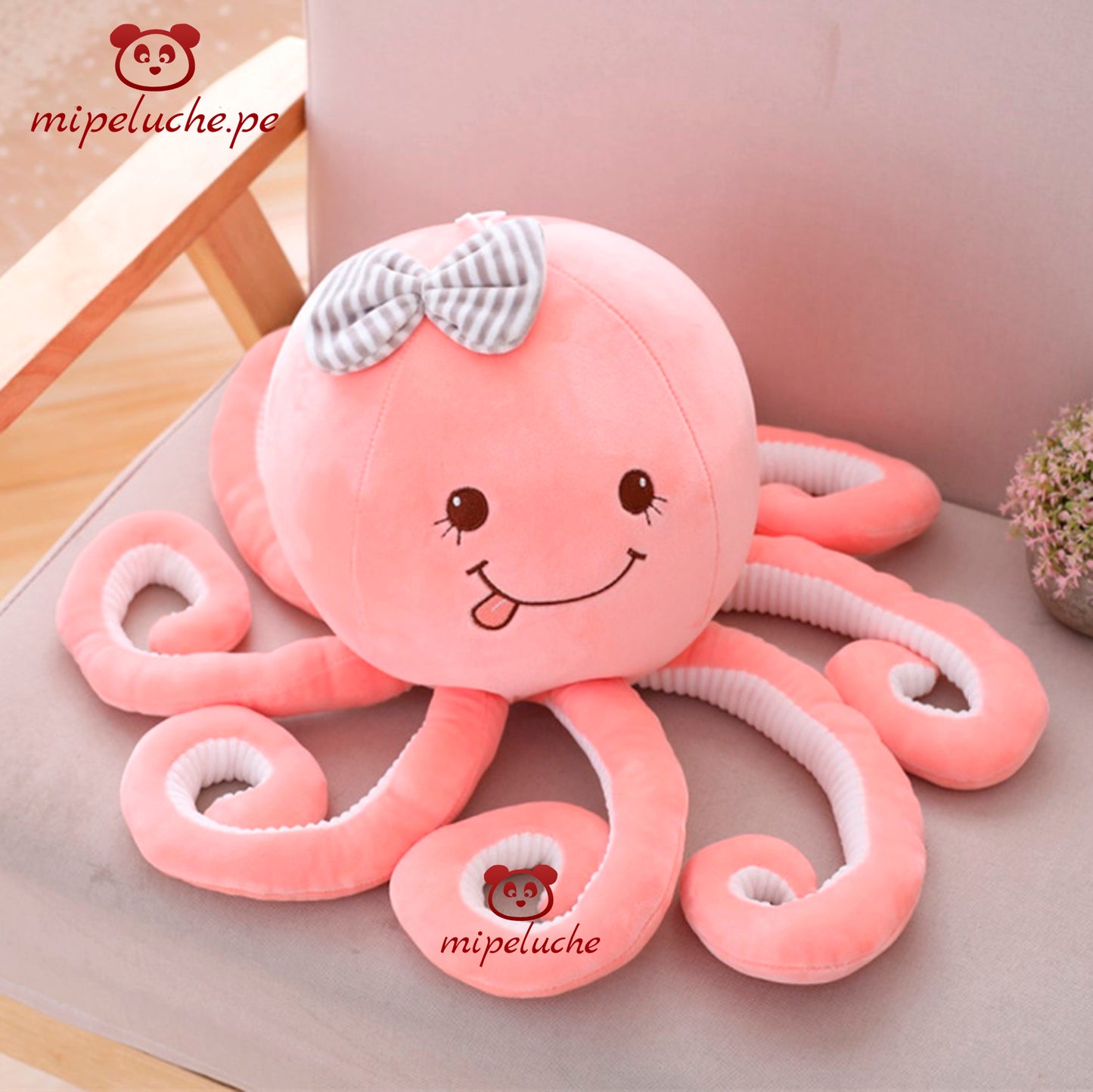 pulpo bebe octopus peluche felpa lima peru perú barato envio suave pelaje regalo original tienda de regalo delivery navidad regalo niños enamorados novios bebes