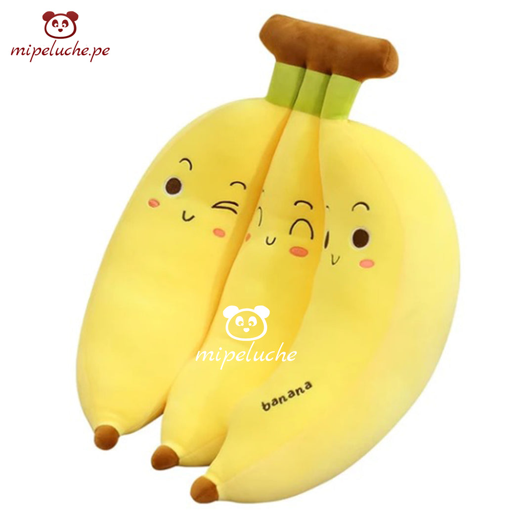 almohada kawaii platano banana fruta cojin regalo juguetea kawai chino felpa tienda de regalo original lima peru perú envios delivery enamorados san valentin dia de la madre niños cumpleaños